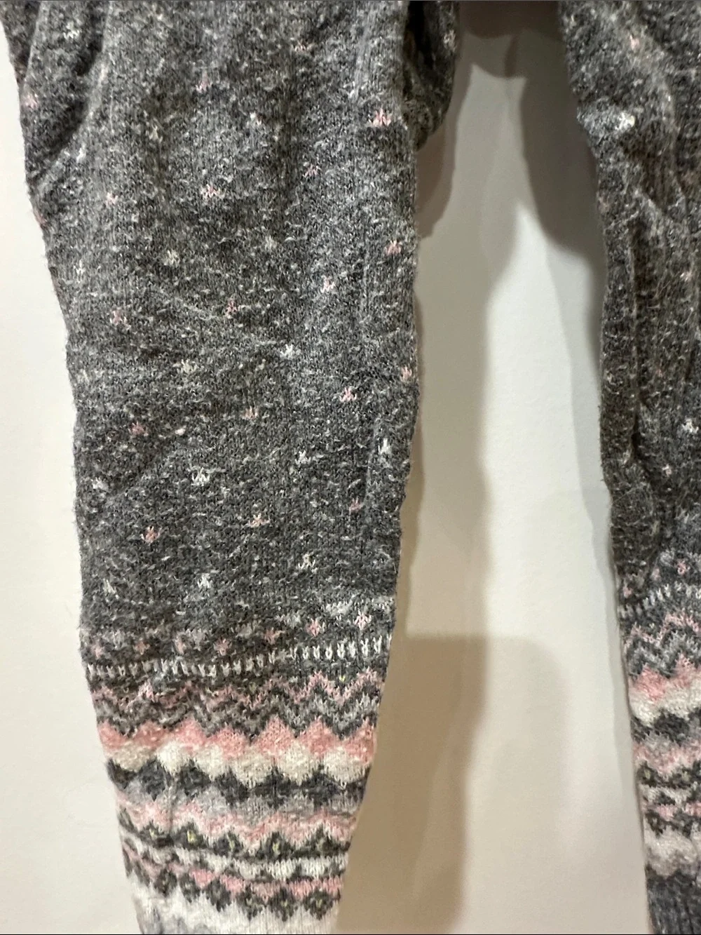 Carter's Pink and White Striped Onsie with H&M knot leggings